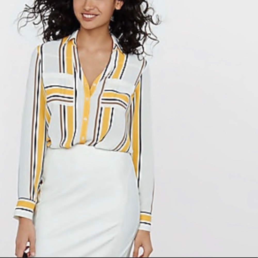 Express Portofino Striped Shirt